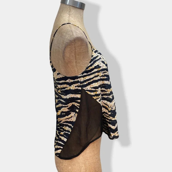 VOLCOM Animal Print Cami Top XS - Picture 2 of 5